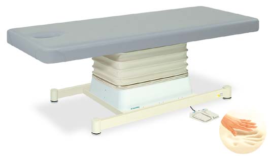 垂直電動ＳＬタイプ（高さ調節型マッサージベッド）　オートリターン機能付の高さ調節垂直電動ベッド